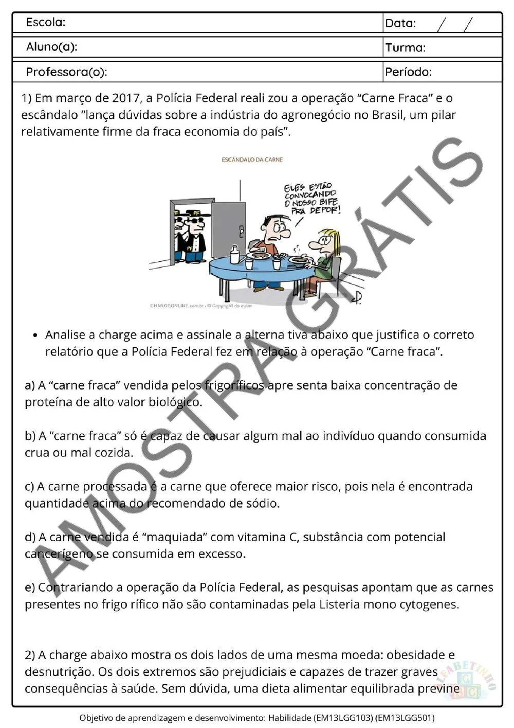 Planejamento de Educação Física Ensino Médio BNCC 2026 + 240 atividades — amostra das atividades 14
