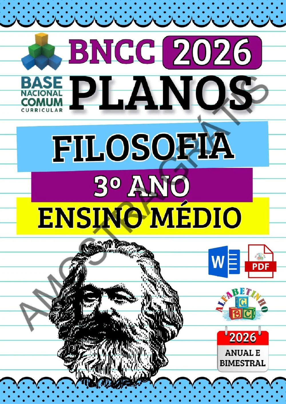 Planejamento de Filosofia Ensino Médio BNCC 2026 + 180 atividades — amostra do planejamento 25
