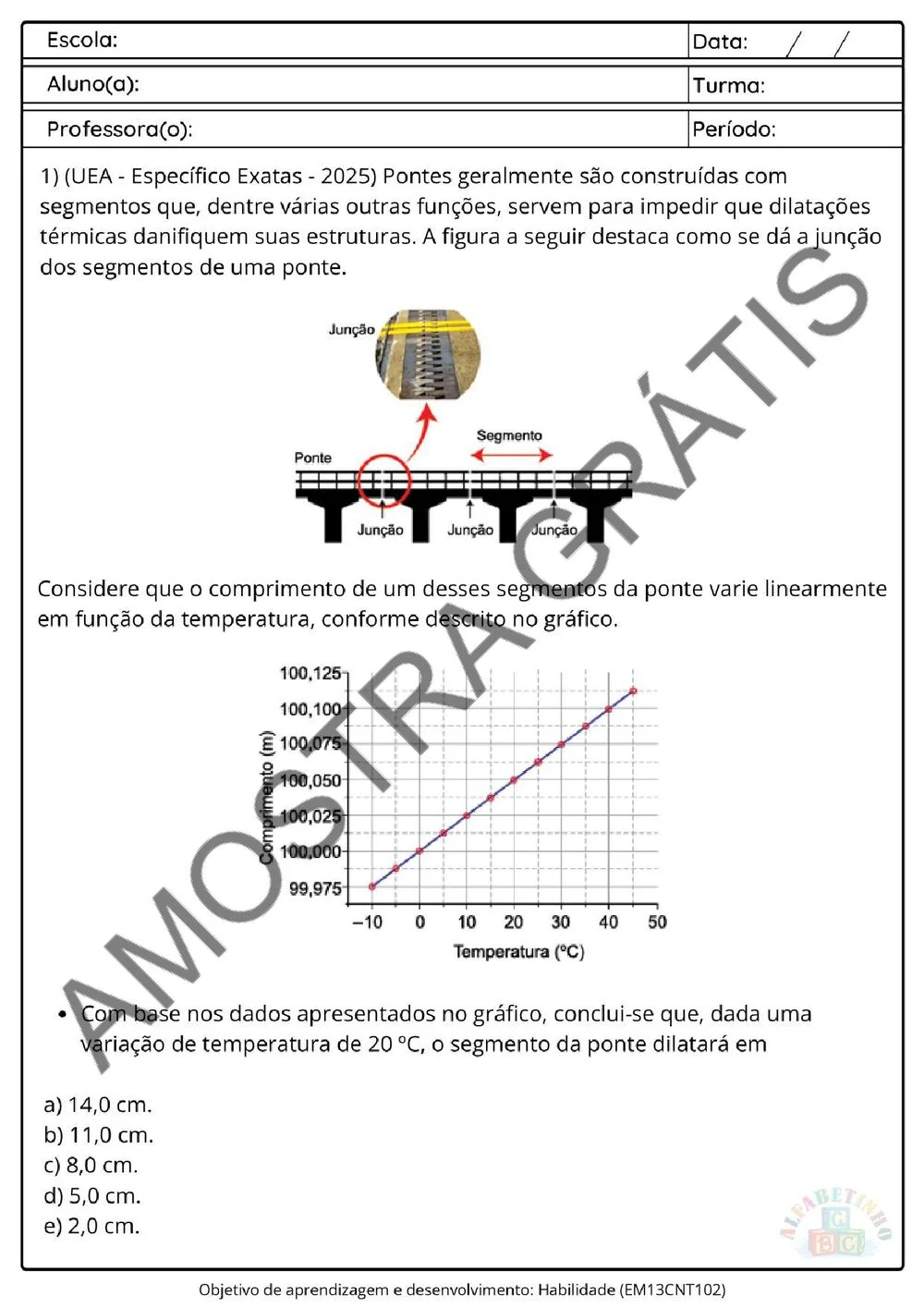 Planejamento anual de Física — 1º, 2º e 3º ano do Ensino Médio (BNCC 2026) + 240 atividades — amostra das atividades 9