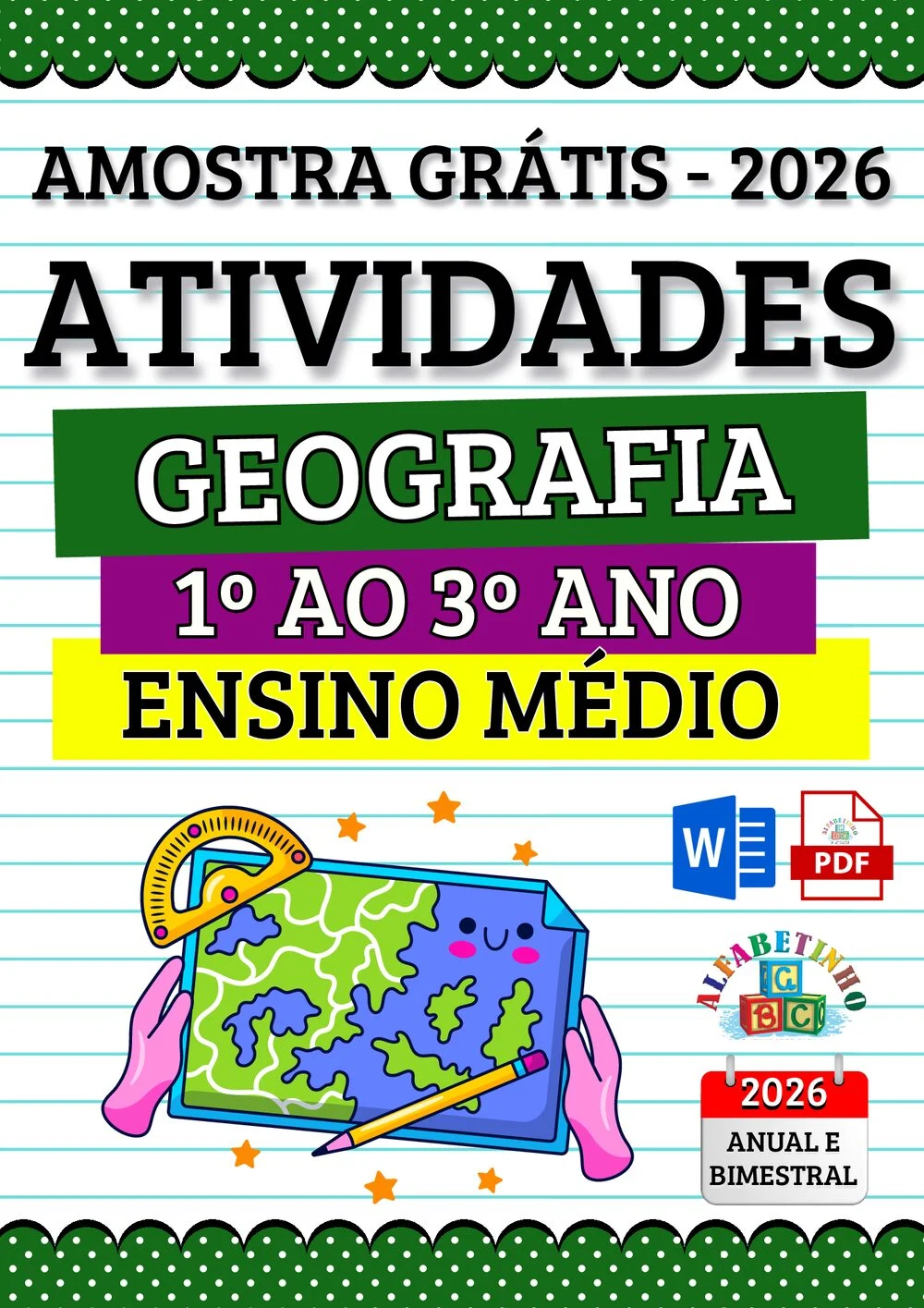 Planejamento anual de História Ensino Médio BNCC 2026 + 300 atividades — amostra das atividades 1