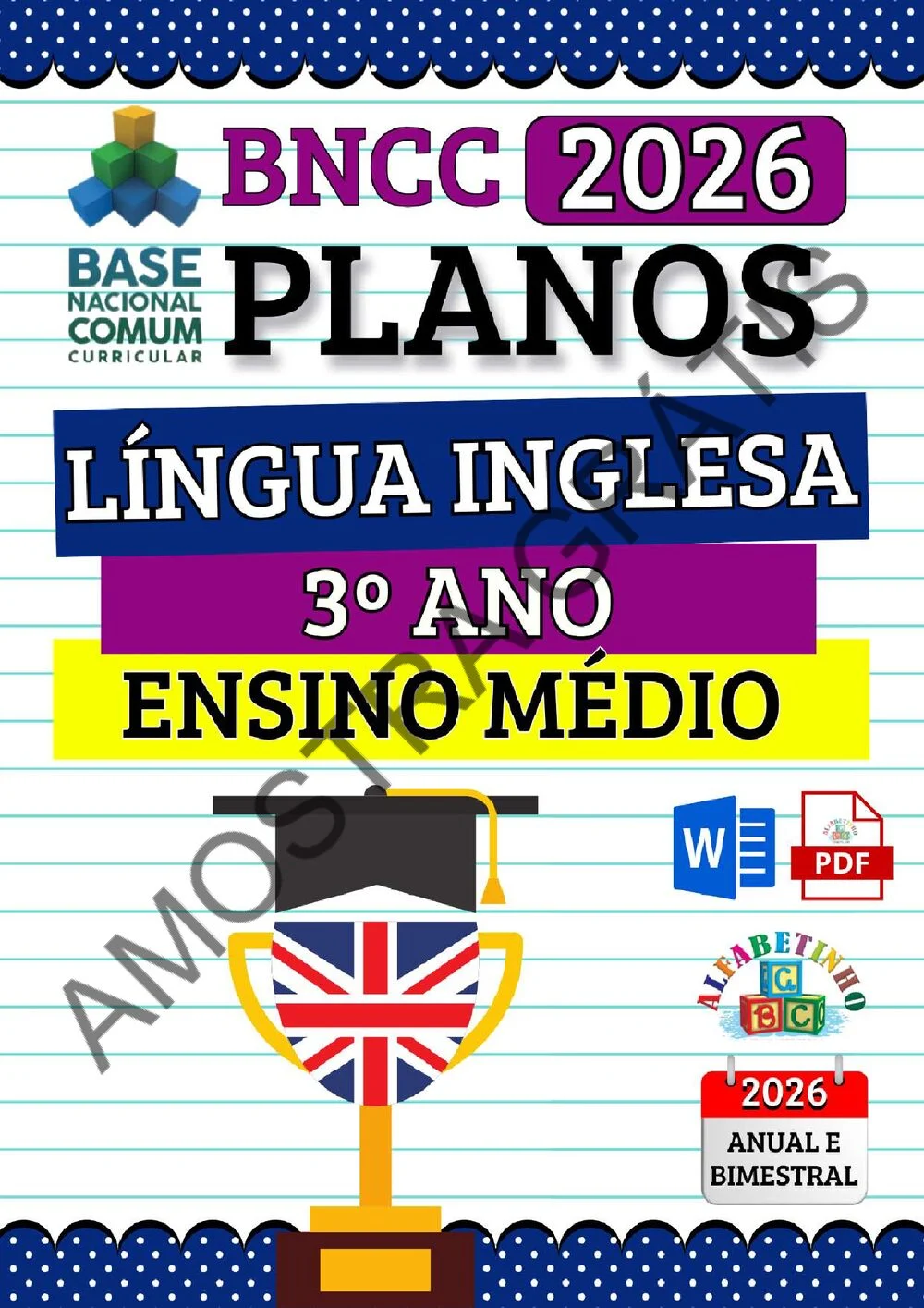 Planejamento de Língua inglesa Ensino Médio BNCC 2026 + 240 atividades — amostra do planejamento 23