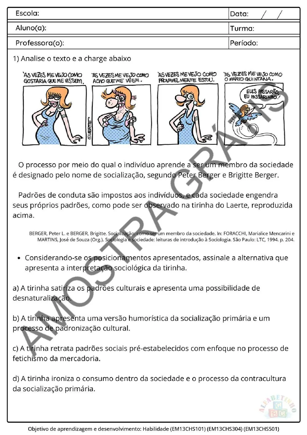 Planejamento anual de Sociologia para o Ensino Médio (1º, 2º e 3º ano) — BNCC 2026 + 180 atividades — amostra das atividades 7